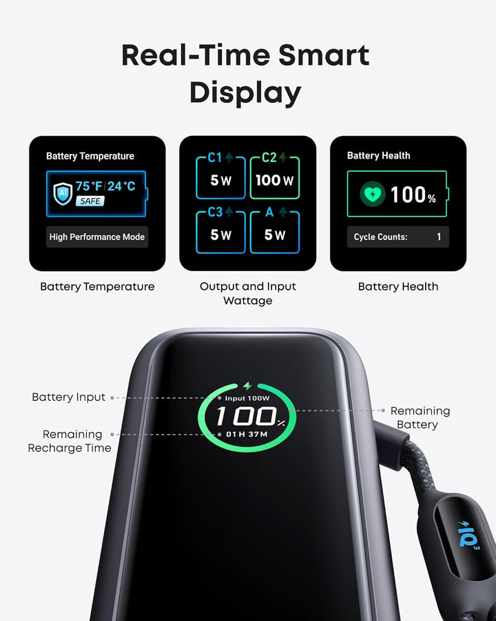 Anker Batería portátil para laptop, cargador portátil de 25,000 mAh...