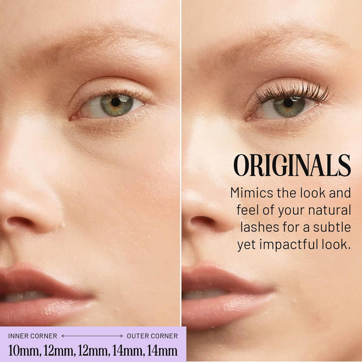 Lilac St - Originales racimos de pestañas falsas naturales (14 mm,...