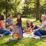 Mochila para niñas con lonchera, mochilas aisladas para mujer con c...