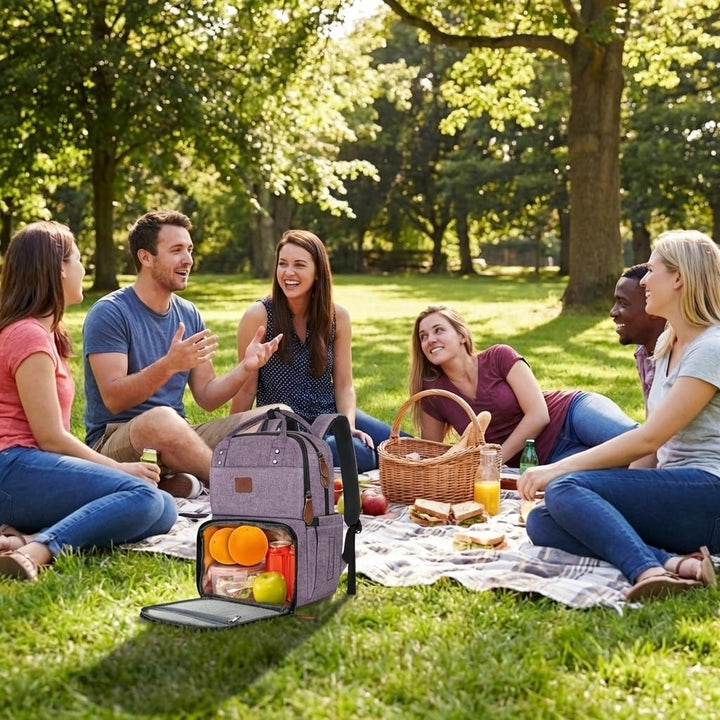 Mochila para niñas con lonchera, mochilas aisladas para mujer con c...
