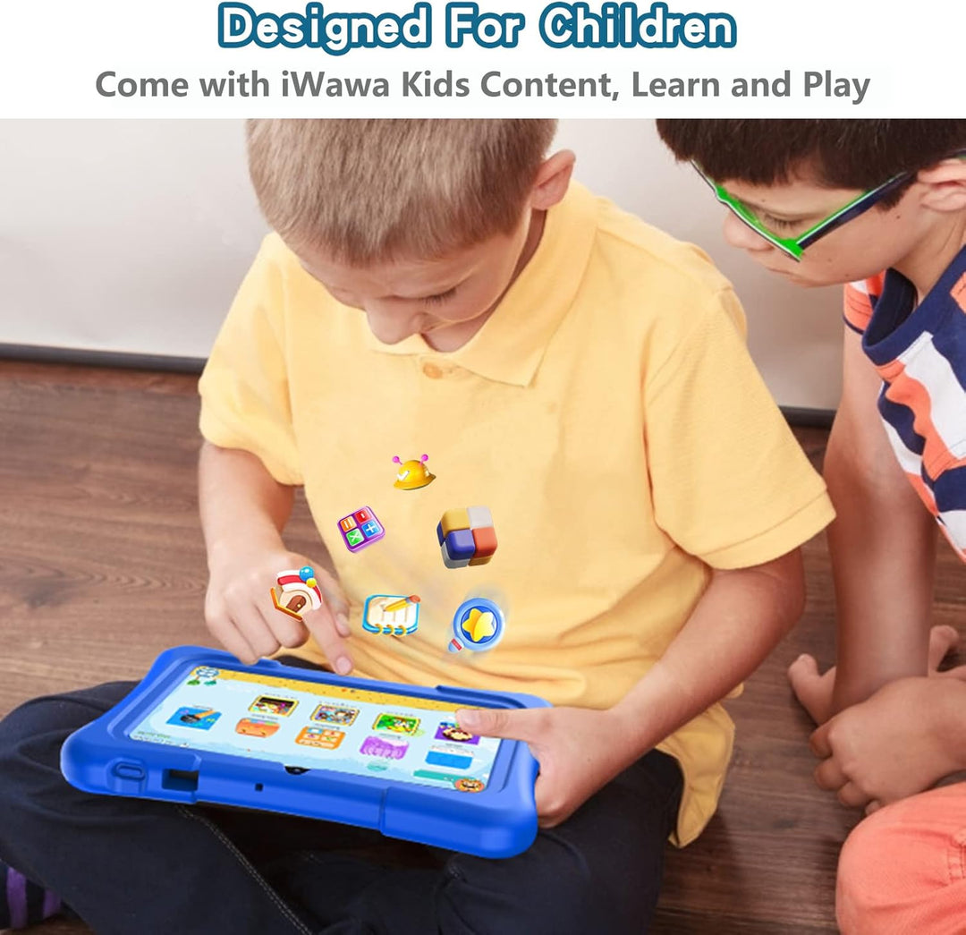 PRITOM Tablet de 7 pulgadas para niños con estuche sólido, tabletas...