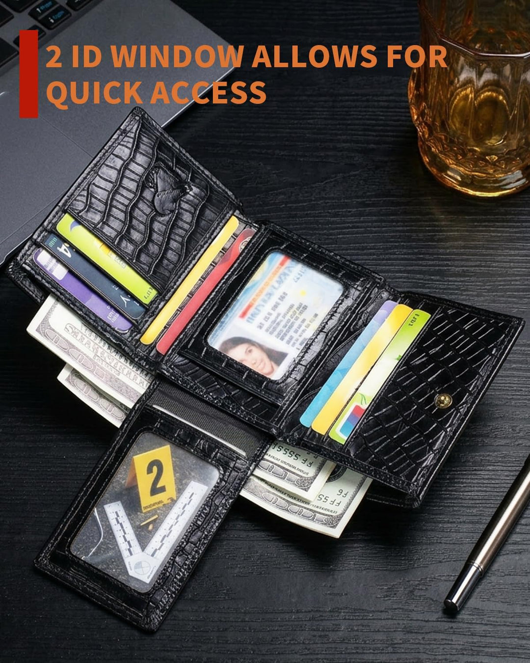 Cartera de cuero genuino de vaquero de Steel Lion para hombre - Dis...
