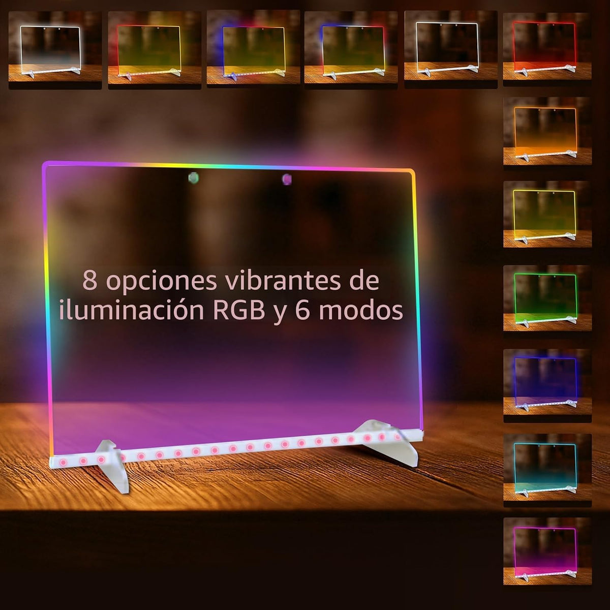 Cosmody Tablero de dibujo LED para niños, tablero de notas LED de neón de