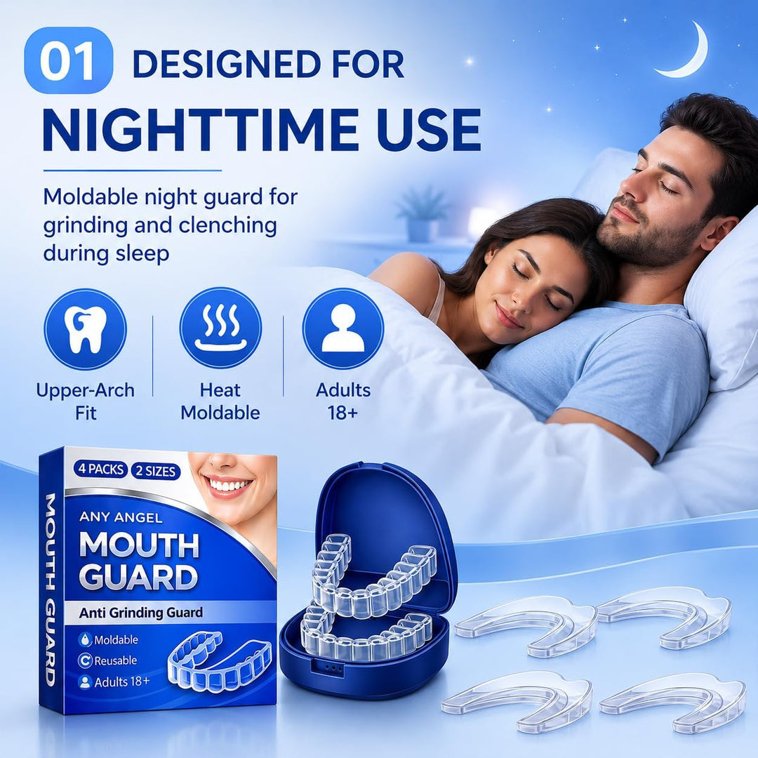 Protector bucal para dormir, protector bucal para rechinar los dien...