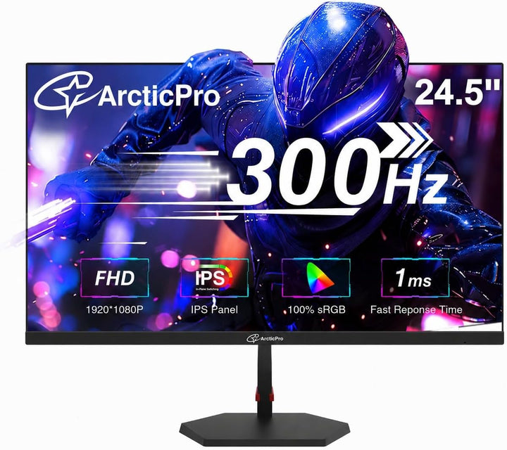 ArcticPro Monitor de juegos de 24.5 pulgadas 300Hz 240Hz, FHD 1080p...
