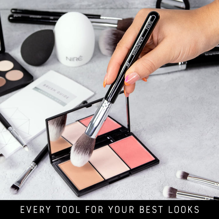 Niré Beauty - Juego de brochas de maquillaje profesional galardonad...
