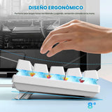 Gaozen Teclado mecánico 60% con cable para juegos, retroiluminado R...