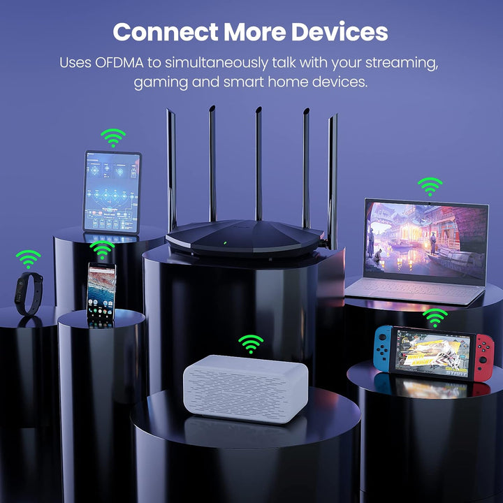 Tenda Router WiFi 6 para el hogar enrutador Gigabit de