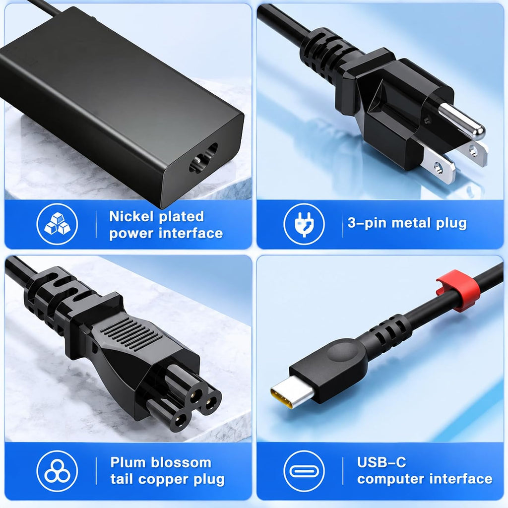 Cargador de portátil USB C de 140 W para Lenovo Legion Slim 5/5i Pro 5/5i