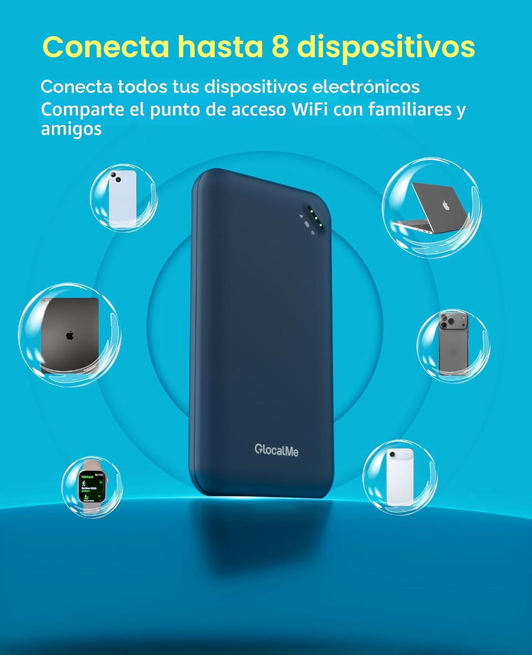 GlocalMe Hotspot móvil UPP 4G con 60 GB de datos de EE. UU. y 12 GB...