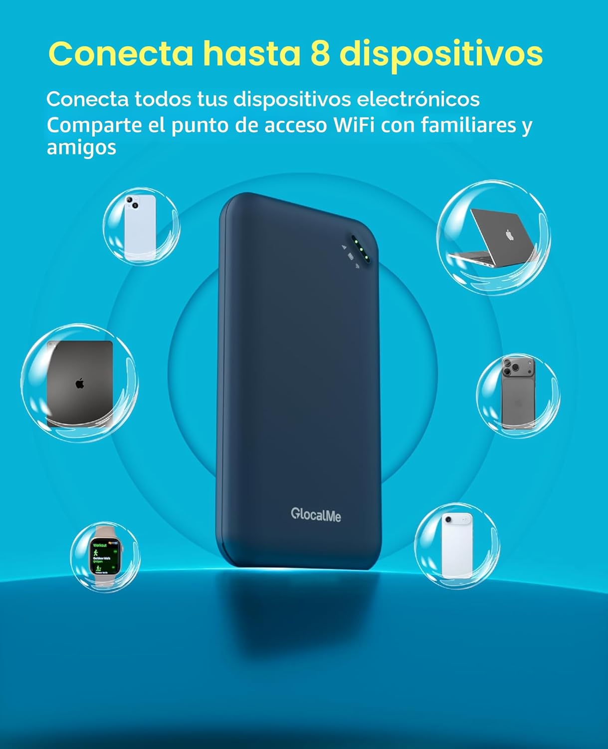 GlocalMe Hotspot móvil UPP 4G con 60 GB de datos de EE. UU. y 12 GB...