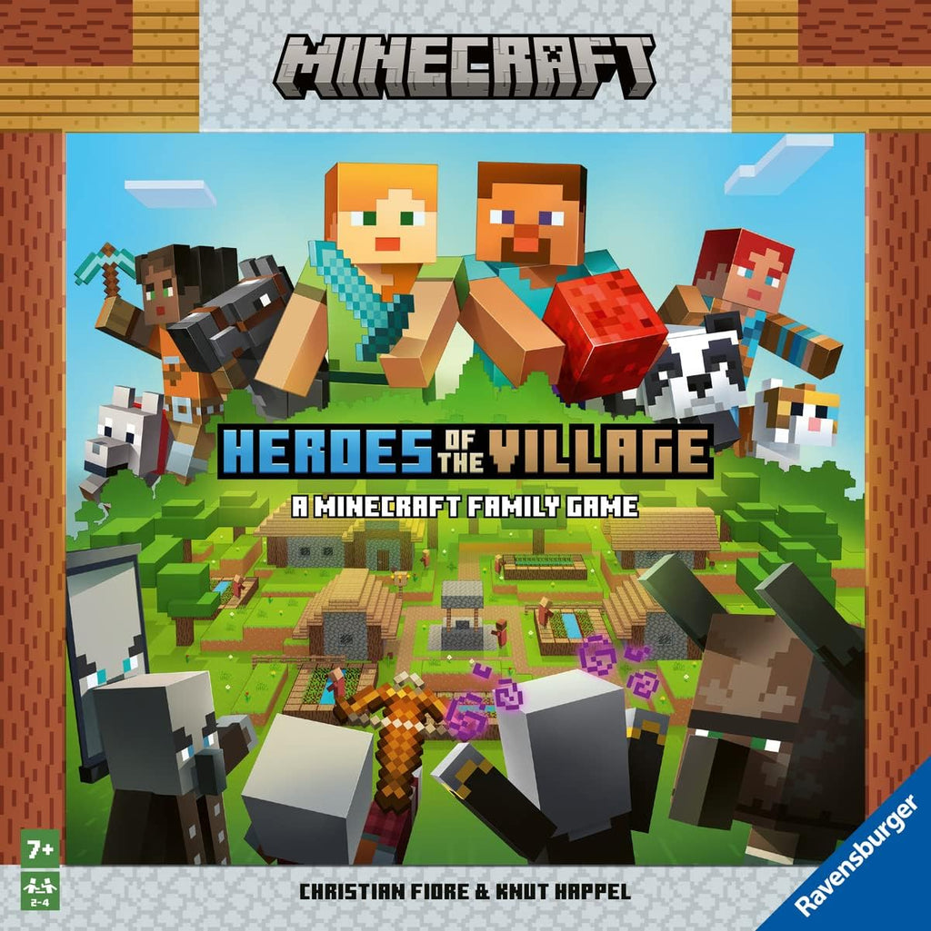 Ravensburger Minecraft Heroes of The Village | Juego de mesa cooperativo | Emocionante e impredecible | Perfecto para familias y entusiastas de Minecraft | Adecuado para niños y adultos