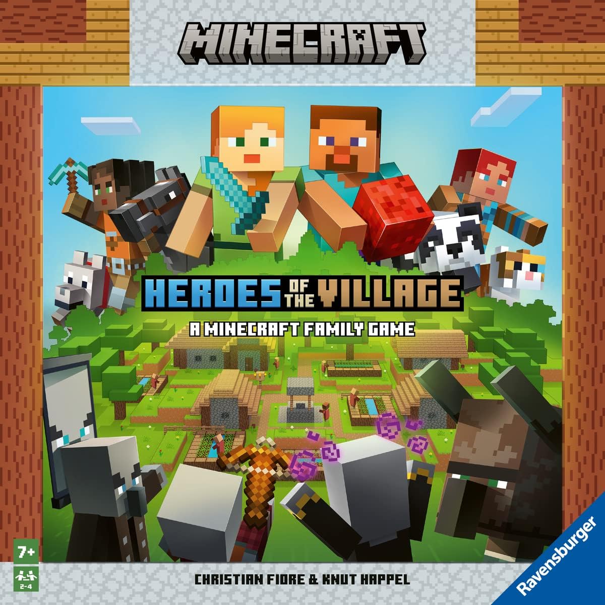 Ravensburger Minecraft Heroes of The Village | Juego de mesa cooperativo | Emocionante e impredecible | Perfecto para familias y entusiastas de Minecraft | Adecuado para niños y adultos