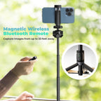 KraftGeek Trípode Vlogging para iPhone y cámara, soporte de trípode de
