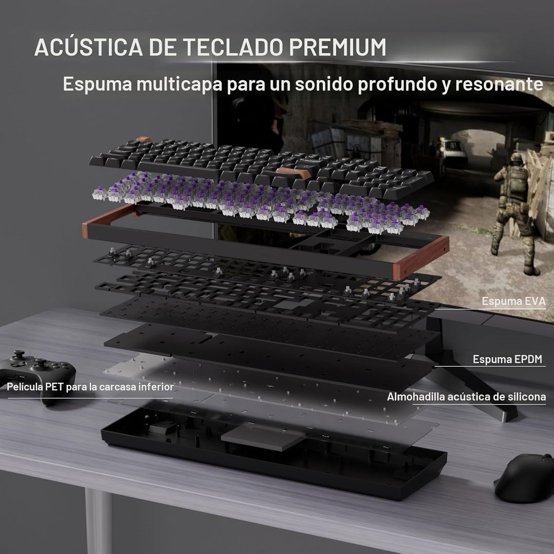 Keychron K10 HE Hall Effect Keyboard Wireless, Magnetic Switch Hot...