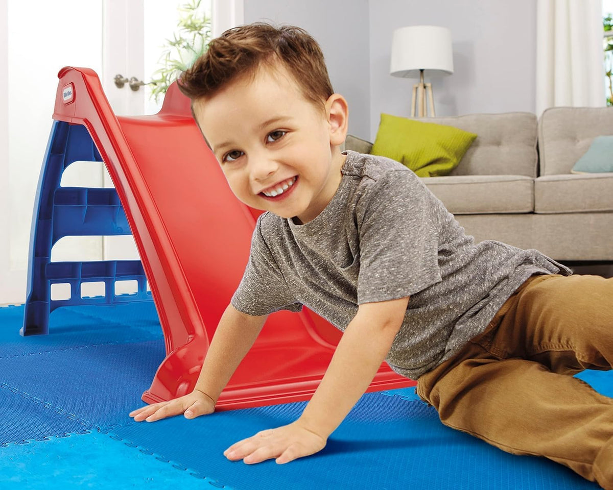 Little Tikes - Primer tobogán para niños, fácil de instalar para interiores y exteriores, fácil de guardar, para niños de 18 meses a 6 años