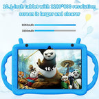 Tablet para niños de 10 pulgadas Android Tablet 15 para niños con 10 GB de RAM 64 GB de ROM, expansión de 512 GB, con control parental, WiFi, Bluetooth, regalo de doble cámara para niños y