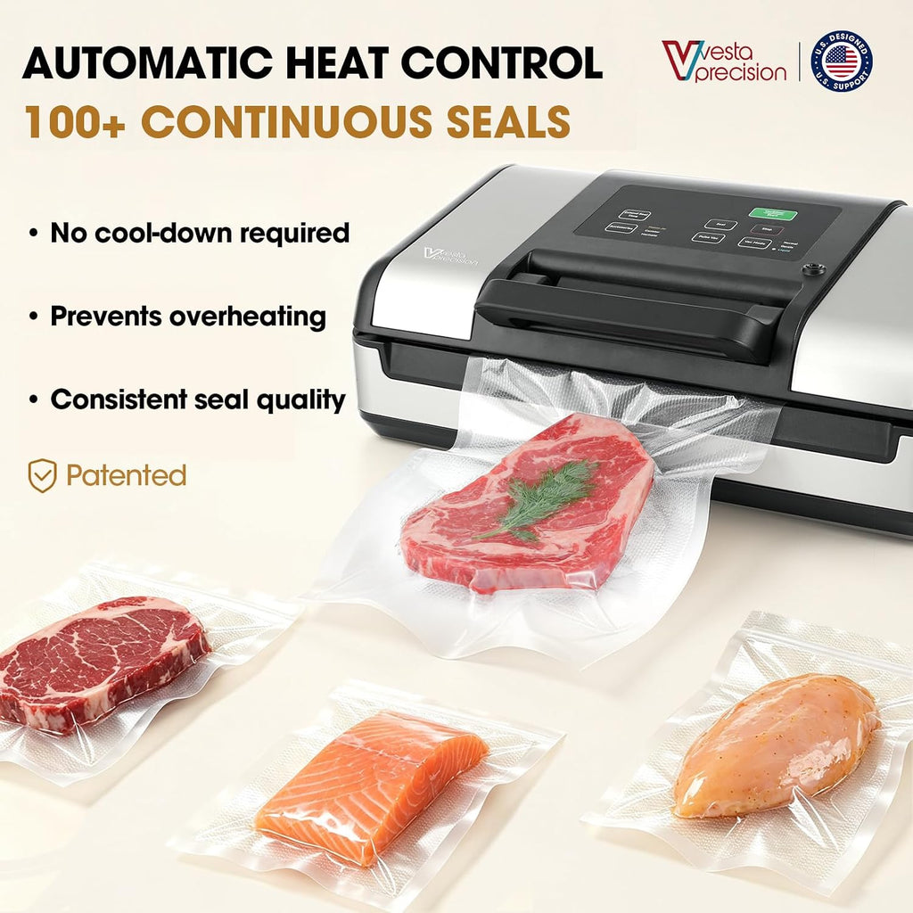 Vesta Precision - Sellador al vacío de 12 pulgadas para alimentos y