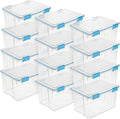 Sterilite Caja de almacenamiento de juntas con tapas para el hogar y la