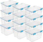 Sterilite Caja de almacenamiento de juntas con tapas para el hogar y la