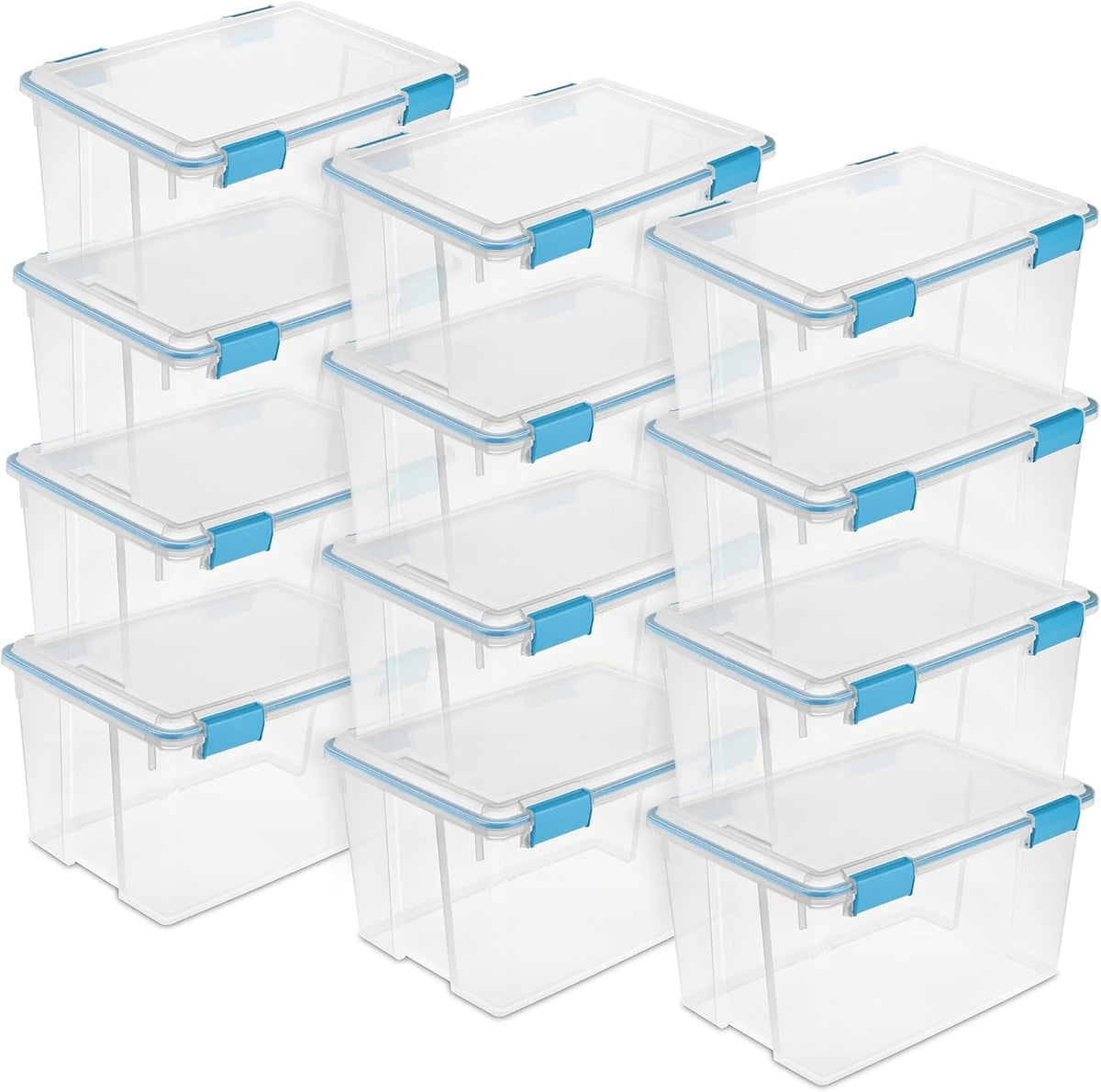 Sterilite Caja de almacenamiento de juntas con tapas para el hogar y la