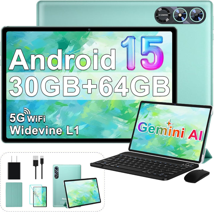 Tablet Android 15 2026, tabletas de 10 pulgadas con Gemini AI, 30GB...
