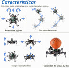 Freenove Kit de Robot Hexápodo Grande para Raspberry Pi 5 4 B 3 B+ Zero 2 W, Caminata, Autoequilibrio, Reconocimiento Facial, Medición Ultrasónica, Control por Aplicación, Cámara, Servo (Raspberry Pi