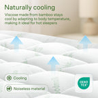 Niagara Sleep Solution - Cubrecolchón ultra suave, alivio del dolor de