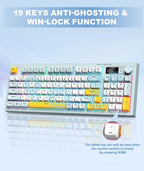 Membrana cremosa de teclado inalámbrico con