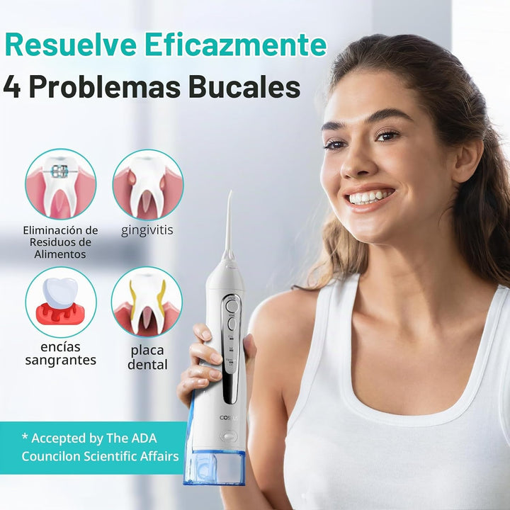 COSLUS Hilo Dental de Agua para Dientes: Irrigador Oral Portátil In...