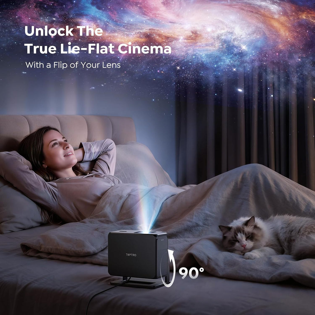 Proyector inteligente [Google TV integrado y soporte 4K] con WiFi y...