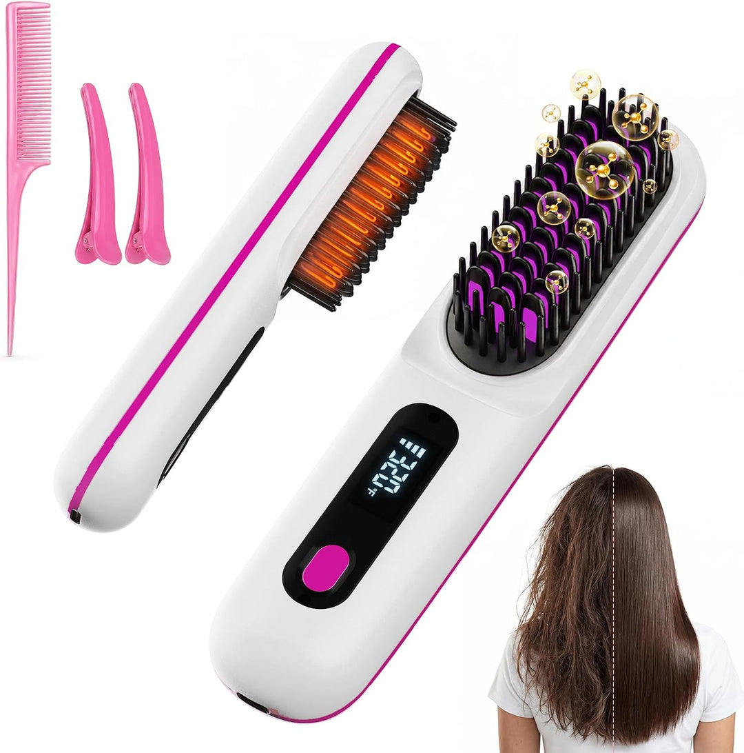 Cepillo alisador inalámbrico mejorado 2026, Go Brush Pro, cepillo a...