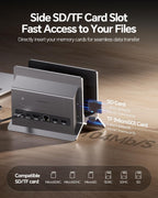 Estación de acoplamiento vertical USB-C 11 en 1 con carcasa SSD NVME M.2