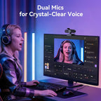 Cámara web EMEET C60E 4K para streaming y juegos, PDAF Autofocus