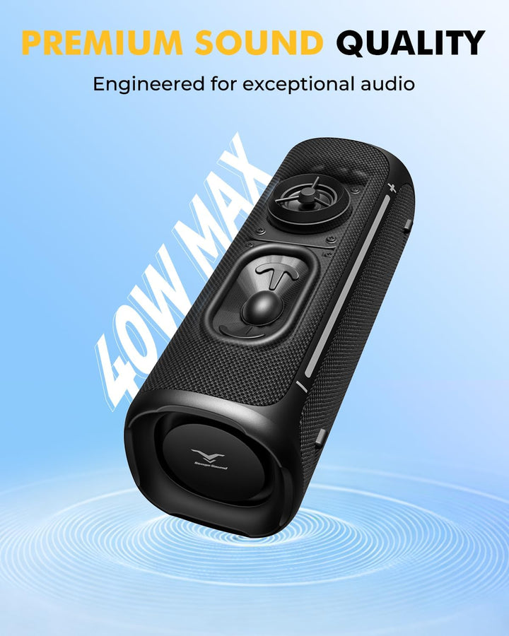 Altavoz Bluetooth inalámbrico portátil, altavoz impermeable IP67 pa...