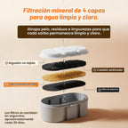 Selene - Fuente inalámbrica para perros, fuente de agua inalámbrica para perros en el interior, fuente de acero inoxidable para mascotas, filtración de 4 capas, batería de 30 días
