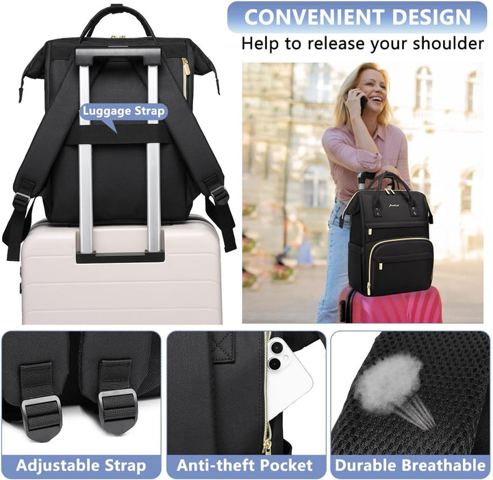 Focdod Mochila para Laptop para Mujer, Bolsas para Profesores: Moch...