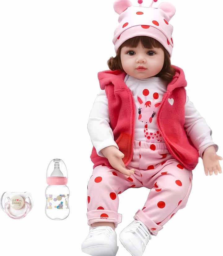 CHAREX Muñeca de bebé realista - Muñecas de bebé Reborn niña de 18...