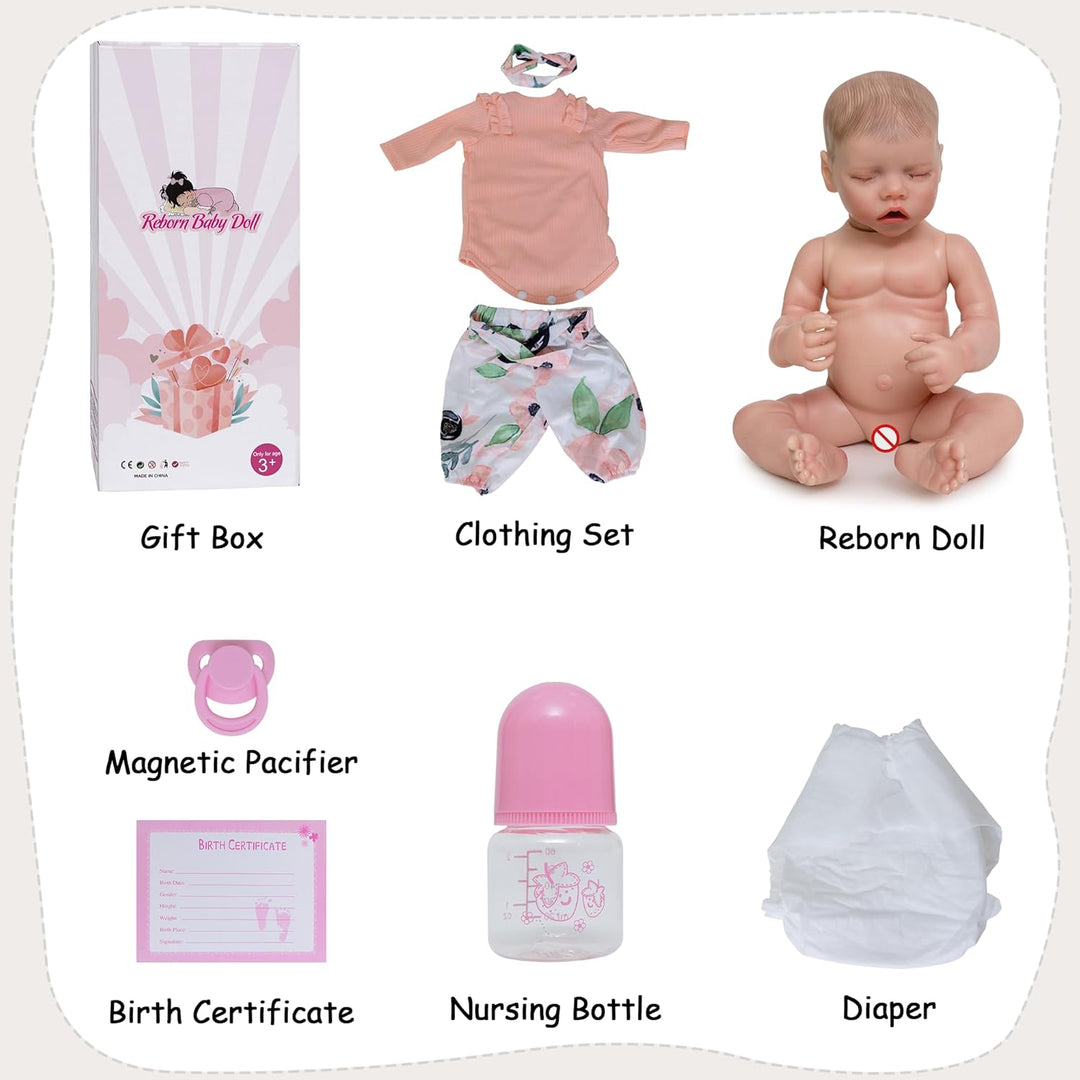 Muñecas realistas de bebé recién nacido, muñecas realistas de 18 pu...