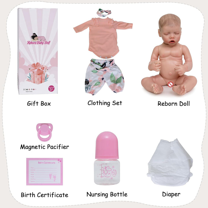 Muñecas realistas de bebé recién nacido, muñecas realistas de 18 pu...