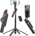 PlusAcc Trípode magnético para iPhone con control remoto recargable, 69"