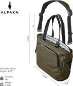 ALPAKA Bravo Tote Bag 14 L, resistente a la intemperie, maletín para laptop de 16 pulgadas para hombres y mujeres, bolsa de viaje con correa ajustable para el hombro