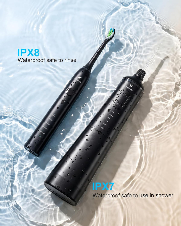 Kit de Cuidado Dental Pro Mejorado: Hilo Dental de Agua de 5 Modos...