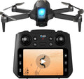 Drone con cámara 1080P 4.5 "LCD pantalla remota, FPV RC Drones para adultos