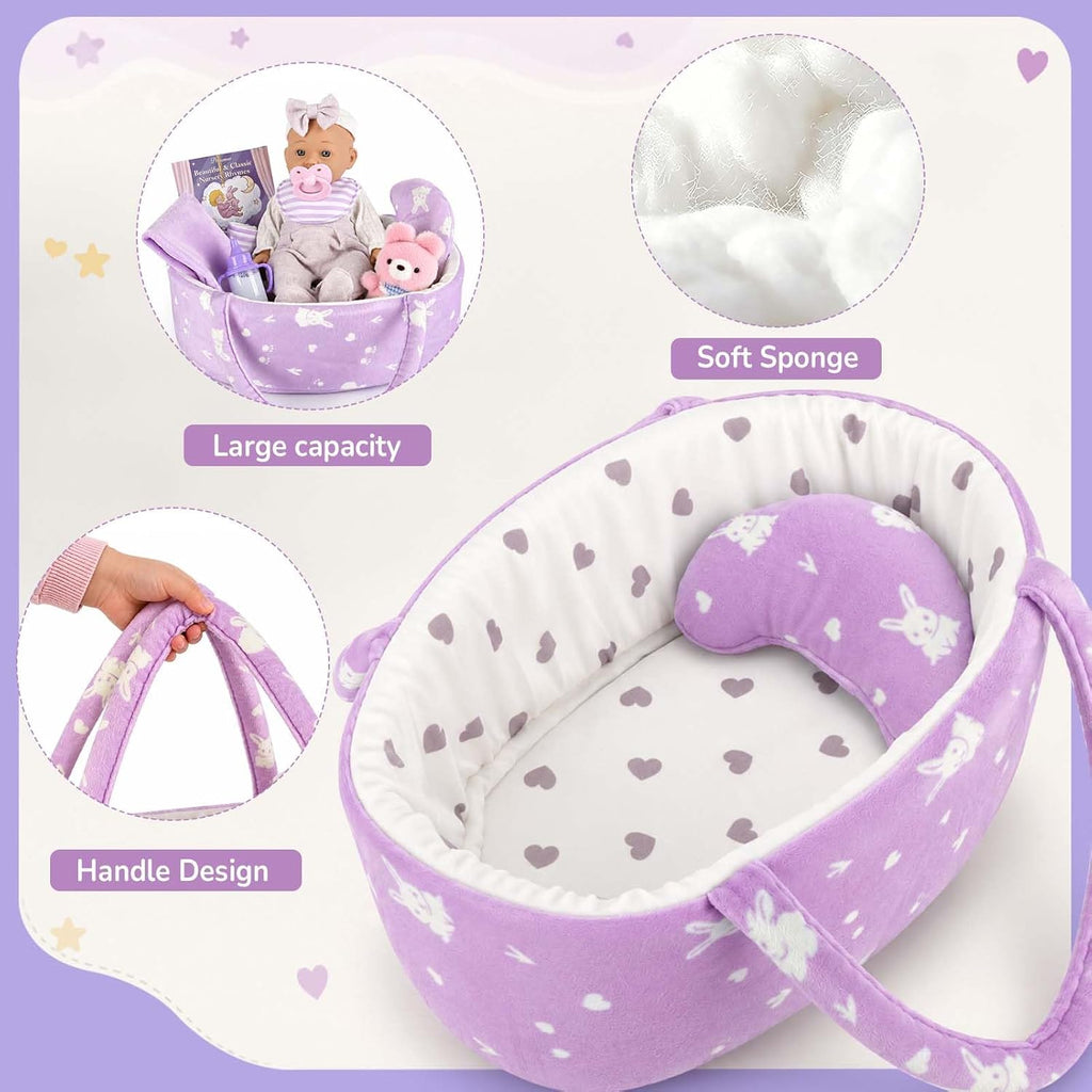 Dreamon Set de muñecas de bebé de 12 pulgadas con accesorios de