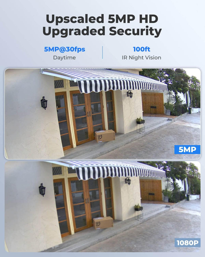 REOLINK Cámara IP PoE de seguridad de 5 MP, detección de persona\/v...