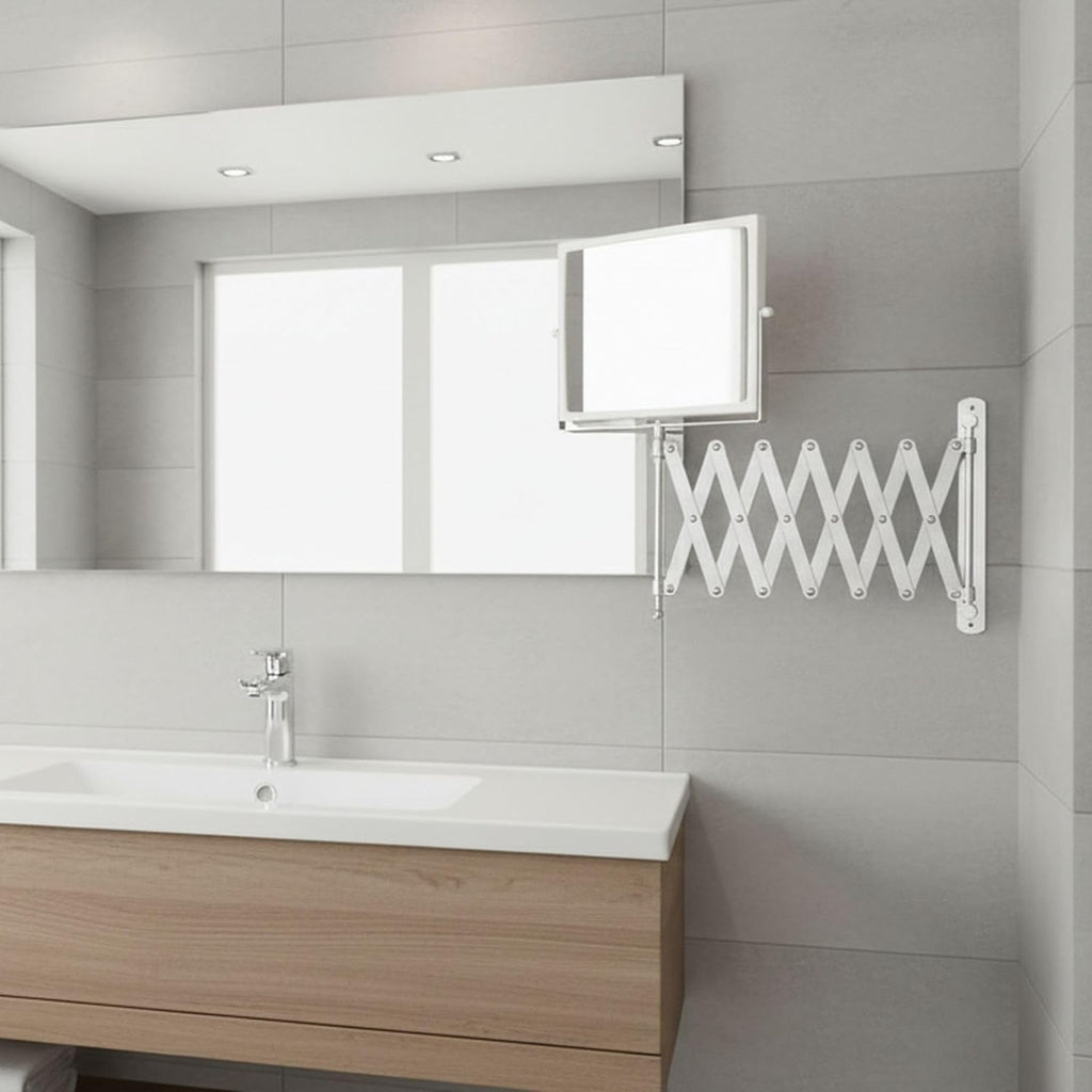 JERDON J2020C - Espejo de maquillaje de pared, aumento 5X, cromado, J2020C