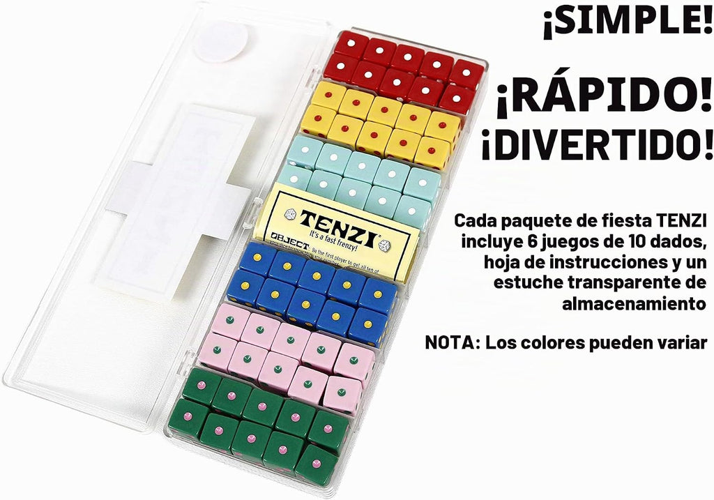 Paquete con 77 modos de jugar Tenzi incluido