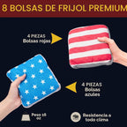 Conjunto de Tableros de Cornhole con Pelotas, Tableros de Madera de 4x2 ft tamaño reglamentario