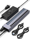 ACASIS, HS082, hub USB 3.2 de 16 puertos, alimentado